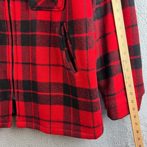 Vintage Woolrich Mackinaw Buffalo Plaid Wool Hunting Jacket Size Large - Picture 8 of 10
